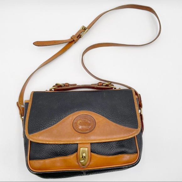 Dooney & Bourke Handbags - Dooney & Bourke Vintage Two Tone Leather Satchel